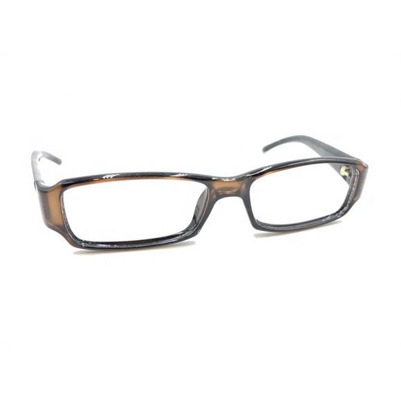 Gucci Dark Brown Black Rectangle Eyeglasses Frames 53-15 130 Italy Designer - Picture 1 of 12
